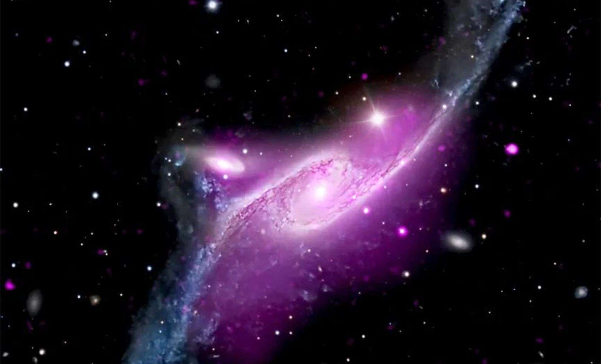 Chandra Marks 25 Years with Breathtaking Images of the Peacock Galaxy 