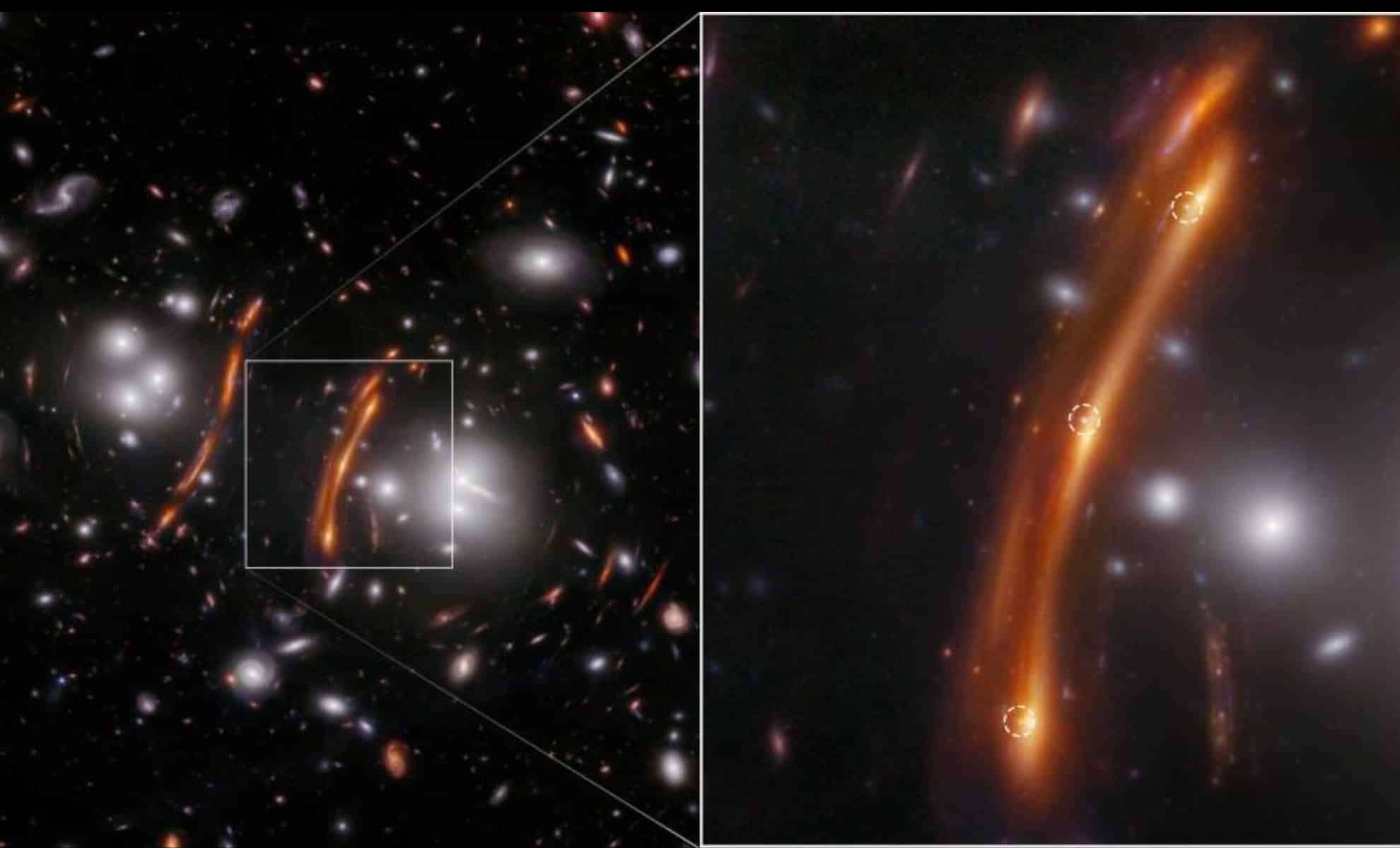 James Webb Reveals Gravitationally Lensed Supernova Shedding Light on Cosmic Expansion 