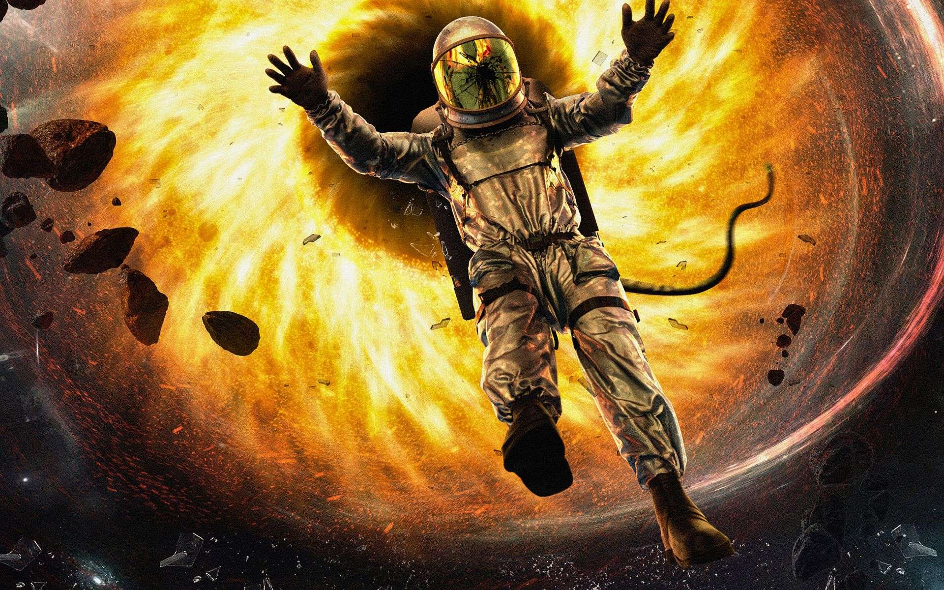 Terrifying Visualization Reveals What Happens to Your Body Inside a Black Hole 