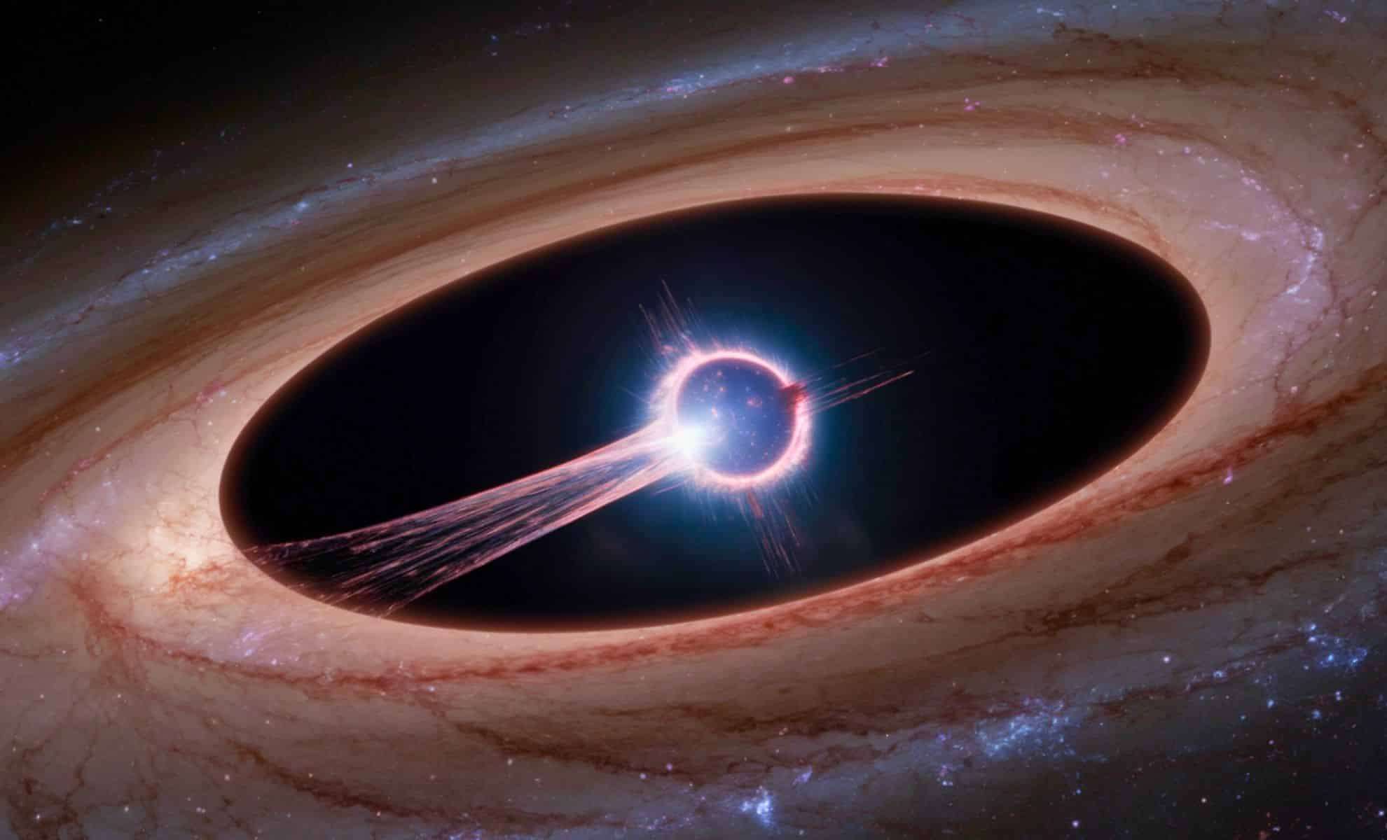 Astronomers Witness a Giant Star Ripped Apart by a Black Hole at Spectacular Speeds 