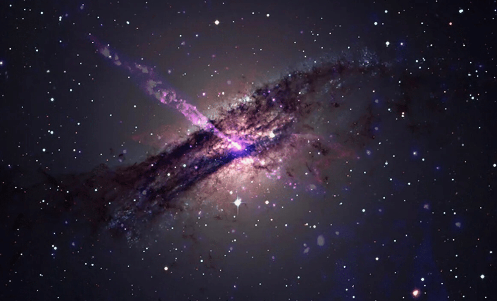 Black Hole Jet Smashes Into Enigmatic Object in Centaurus A Galaxy 