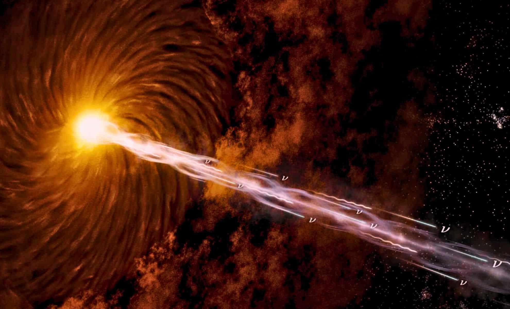 Distant Blazar Beams High-Energy Particles Toward Earth from 13 Billion Light-Years Away 