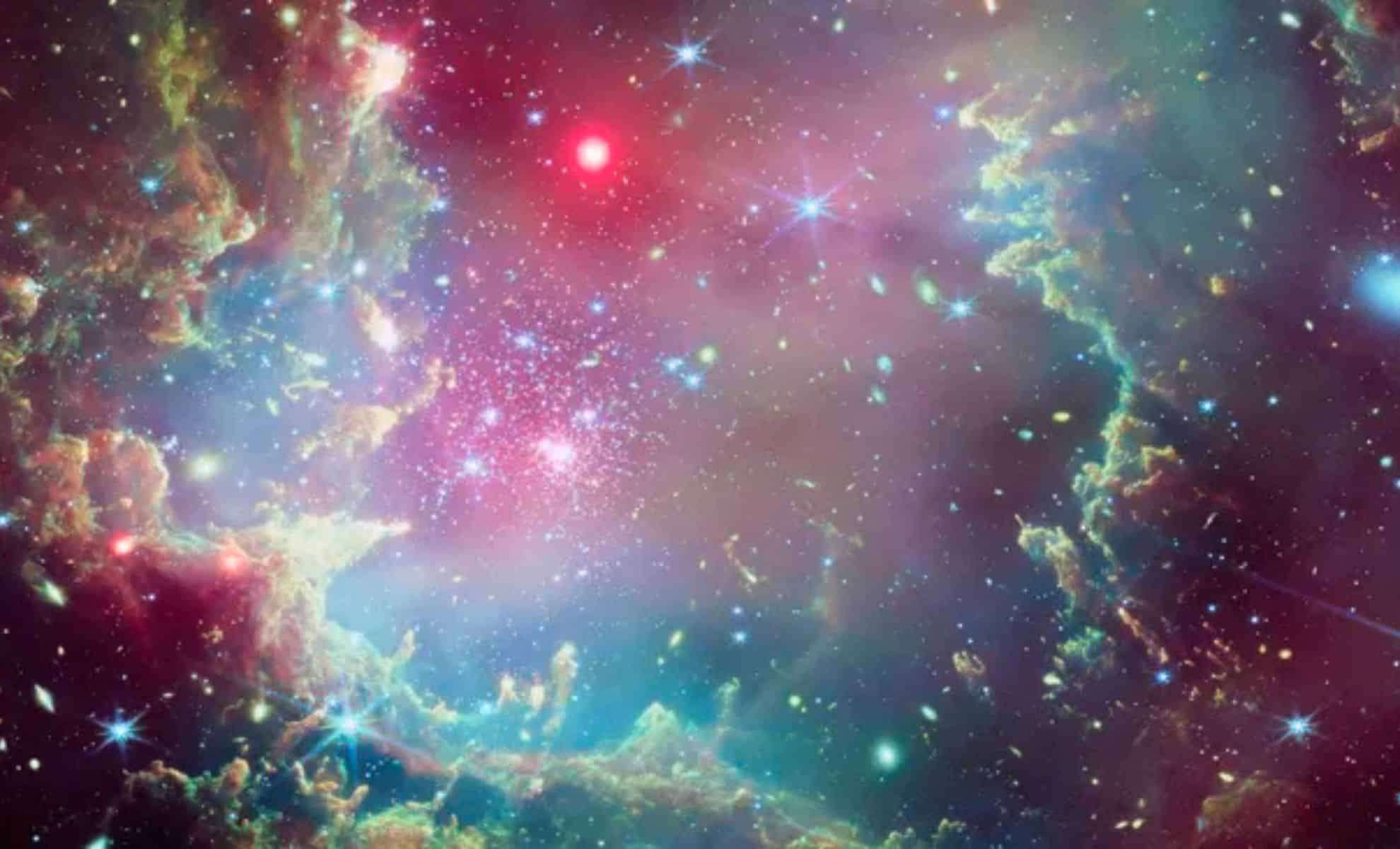 James Webb and Chandra Reveal a Stunning Cosmic Ornament in a Nearby Galaxy 