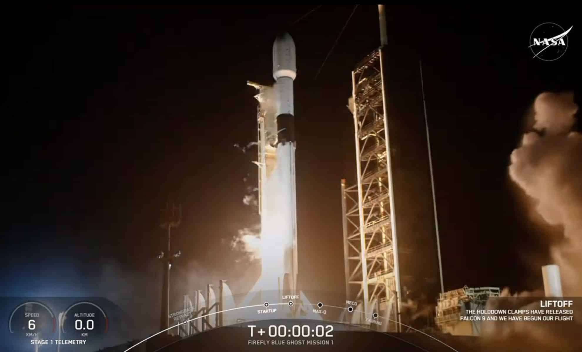 SpaceX Sends Two Private Lunar Landers on Pioneering Missions to the Moon 