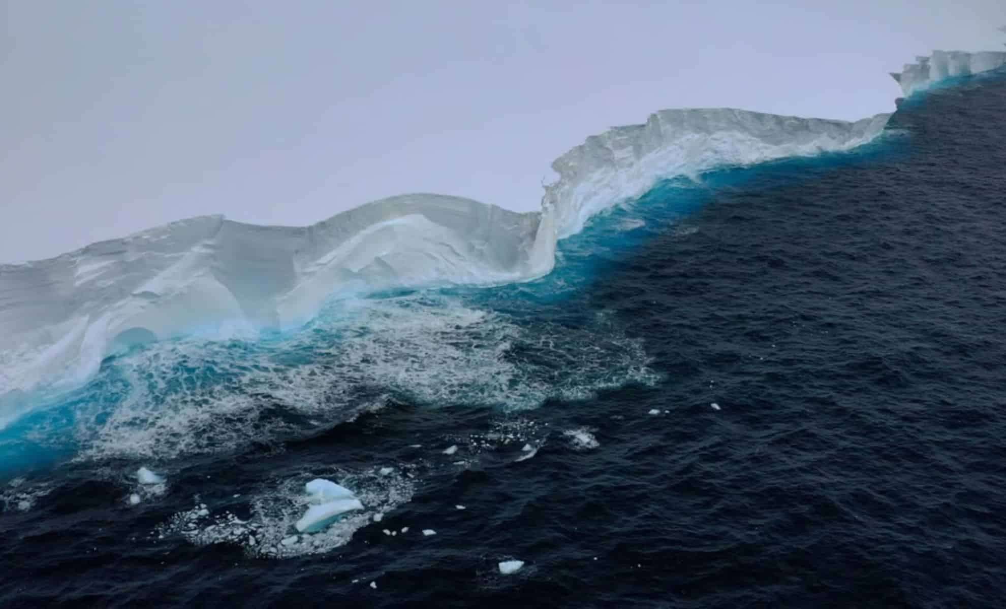 Massive Antarctic Iceberg Approaches Vital Wildlife Refuge Near South Georgia 