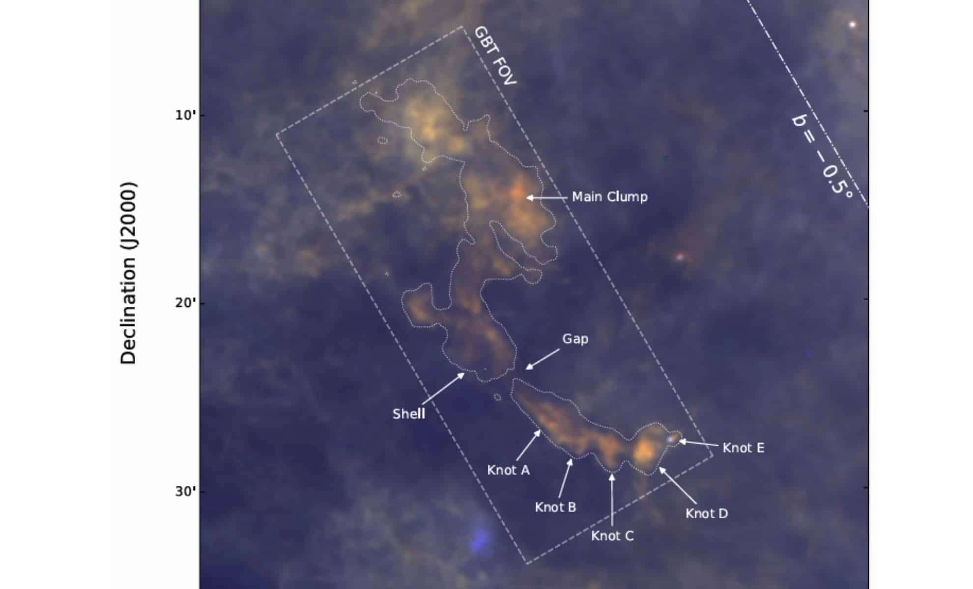 New Giant Molecular Cloud Identified in Milky Way's Central Bar 23,000 Light Years Away 