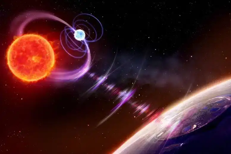 Unusual Binary Star System Emits Mysterious Radio Signals Every Two Hours 