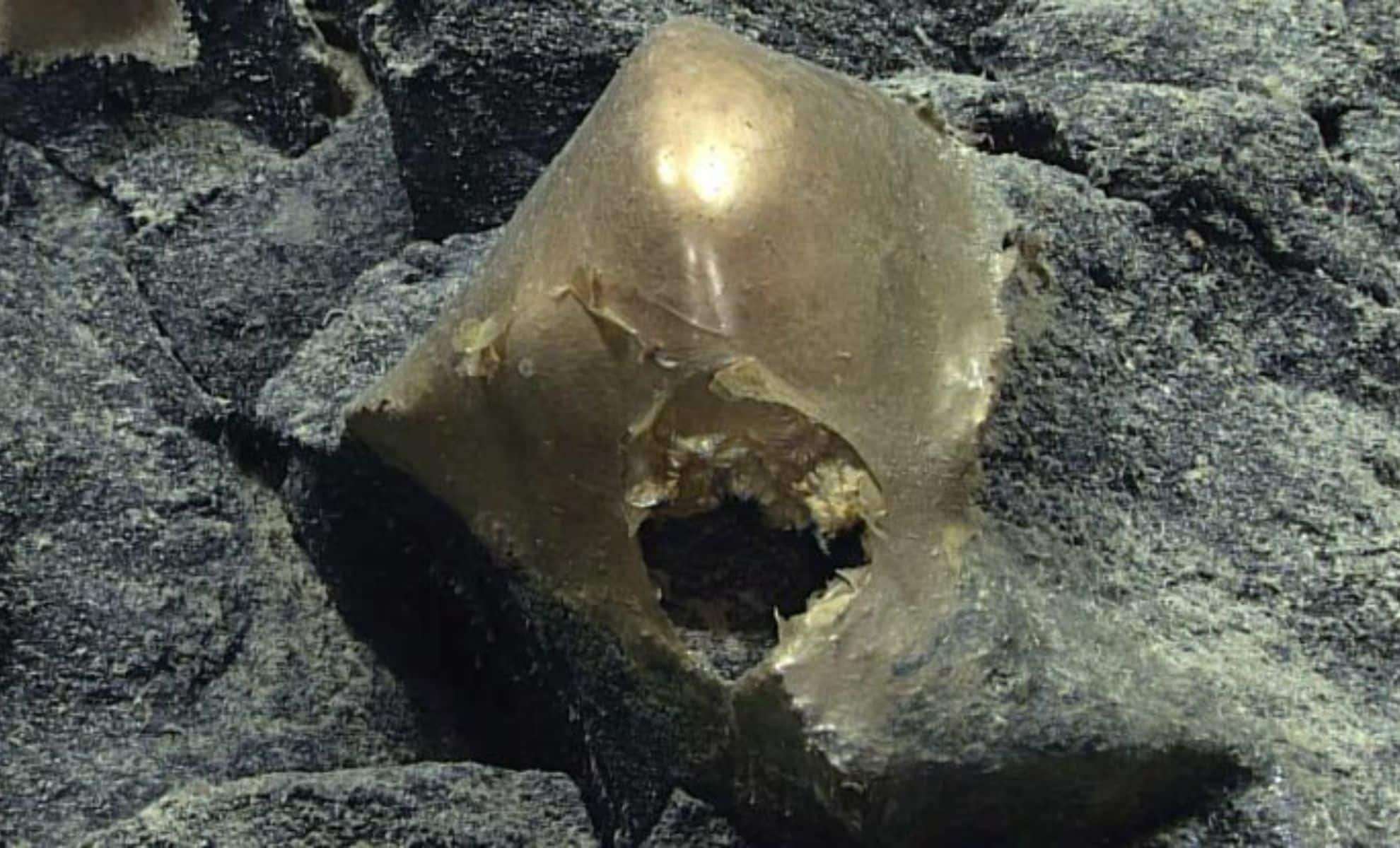 Enigmatic Golden Sphere Uncovered Deep Beneath the Ocean Surface 