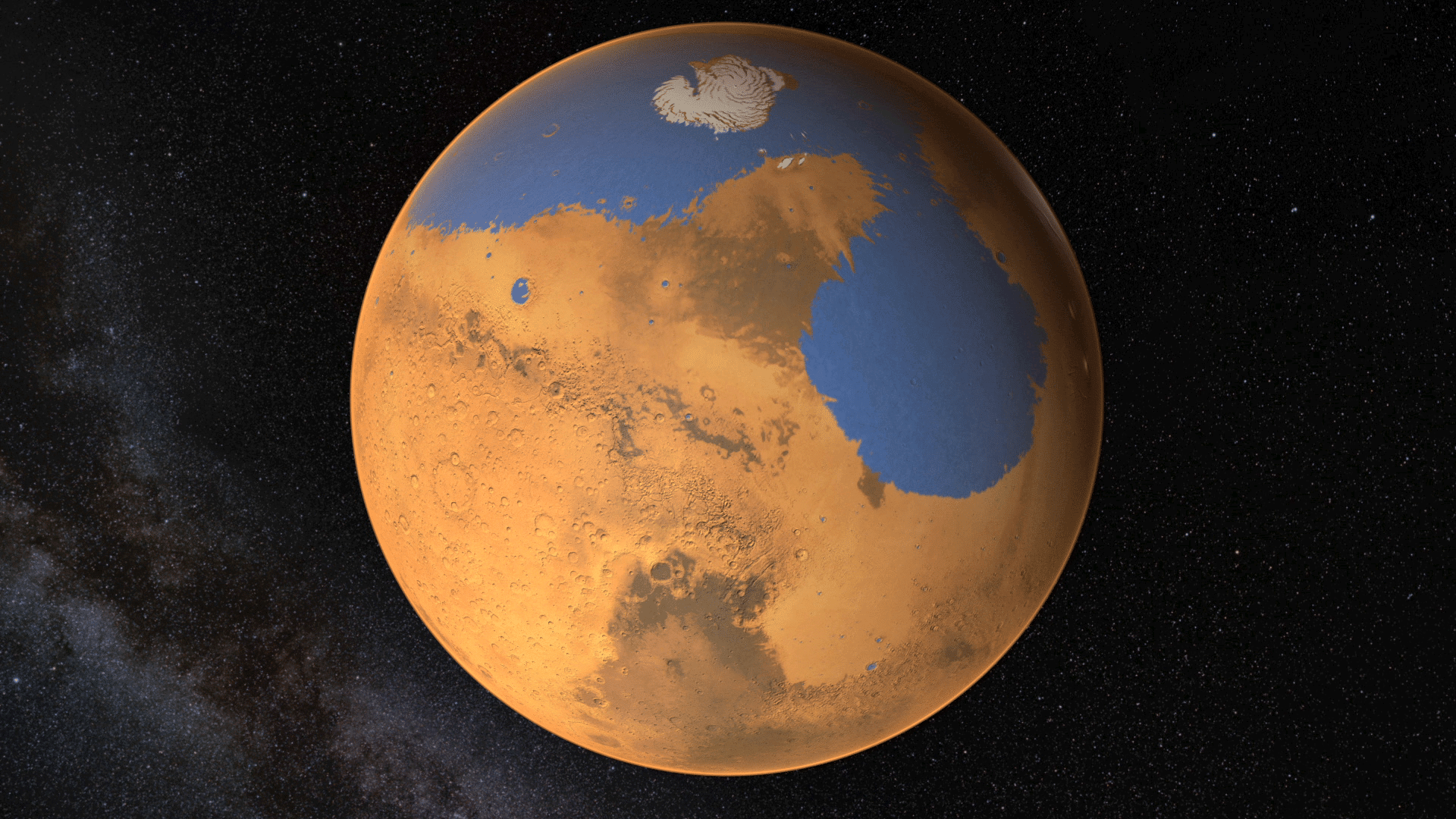 Enormous Subsurface Ice Deposit Discovered on Mars Could Flood the Planet 