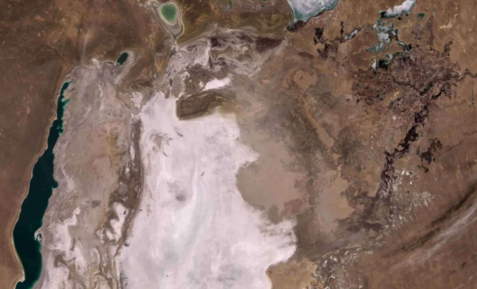 ESA Reveals Urgent Decline of Aral Sea Through Striking Satellite Photos 