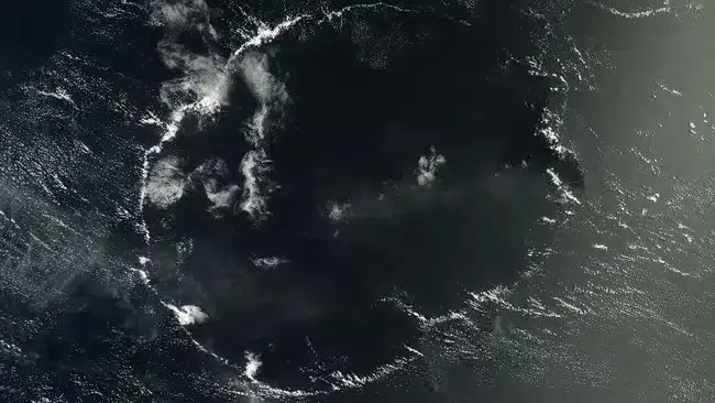 NASA Satellite Reveals Stunning Giant Cloud Ring in the Central Pacific 