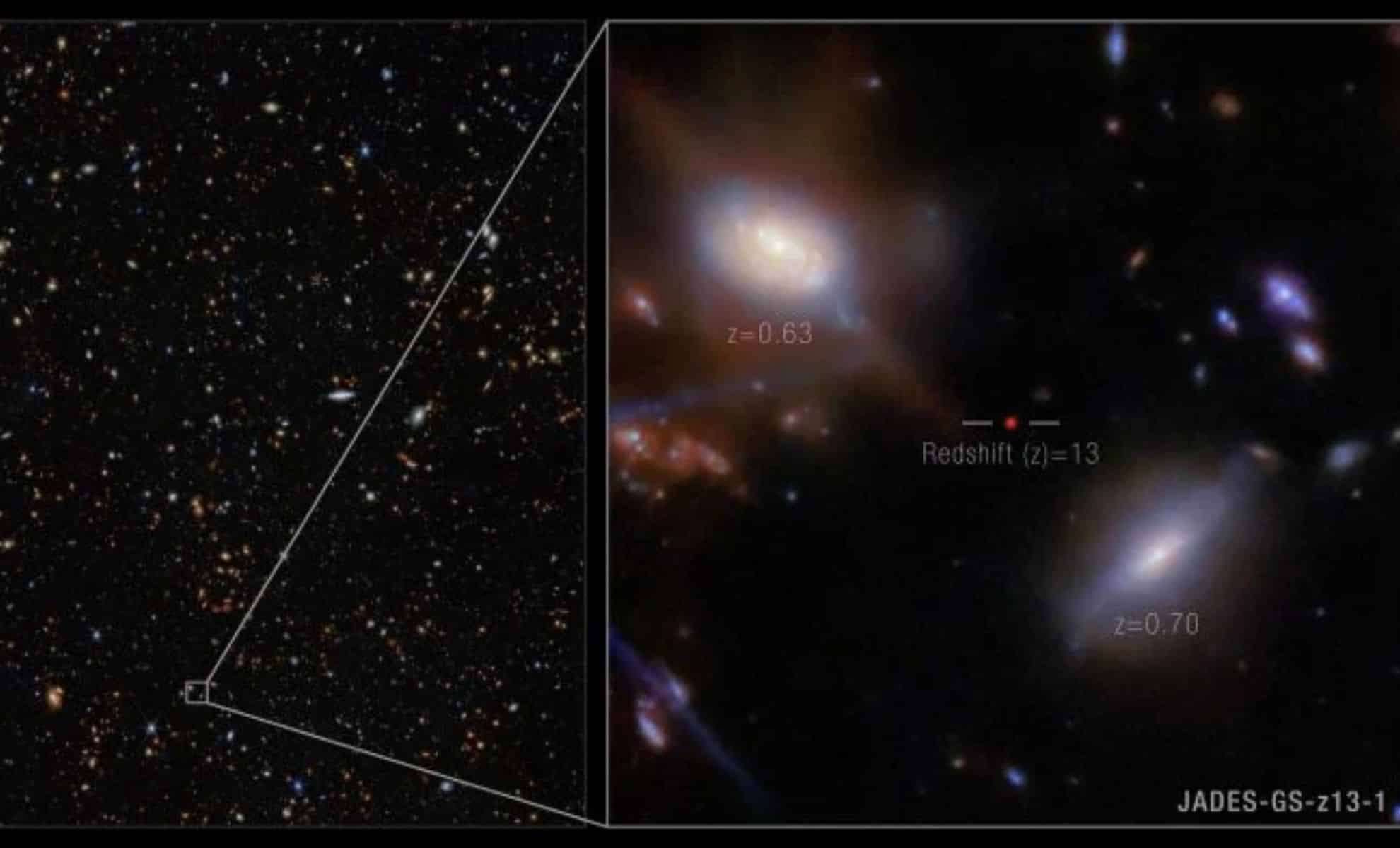 James Webb Detects Unexpected Hydrogen Glow from Galaxy Just 330 Million Years After Big Bang 
