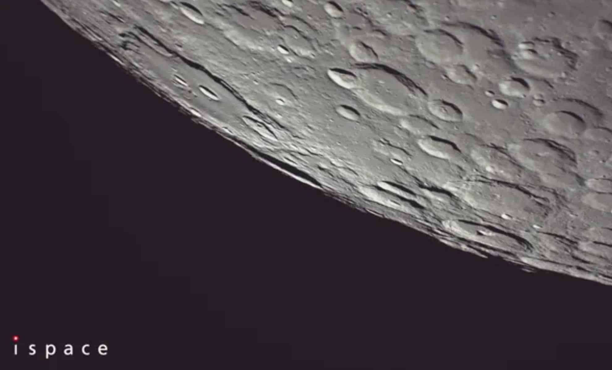 Japanese Private Spacecraft Sends Stunning Photo of Lunar South Pole 