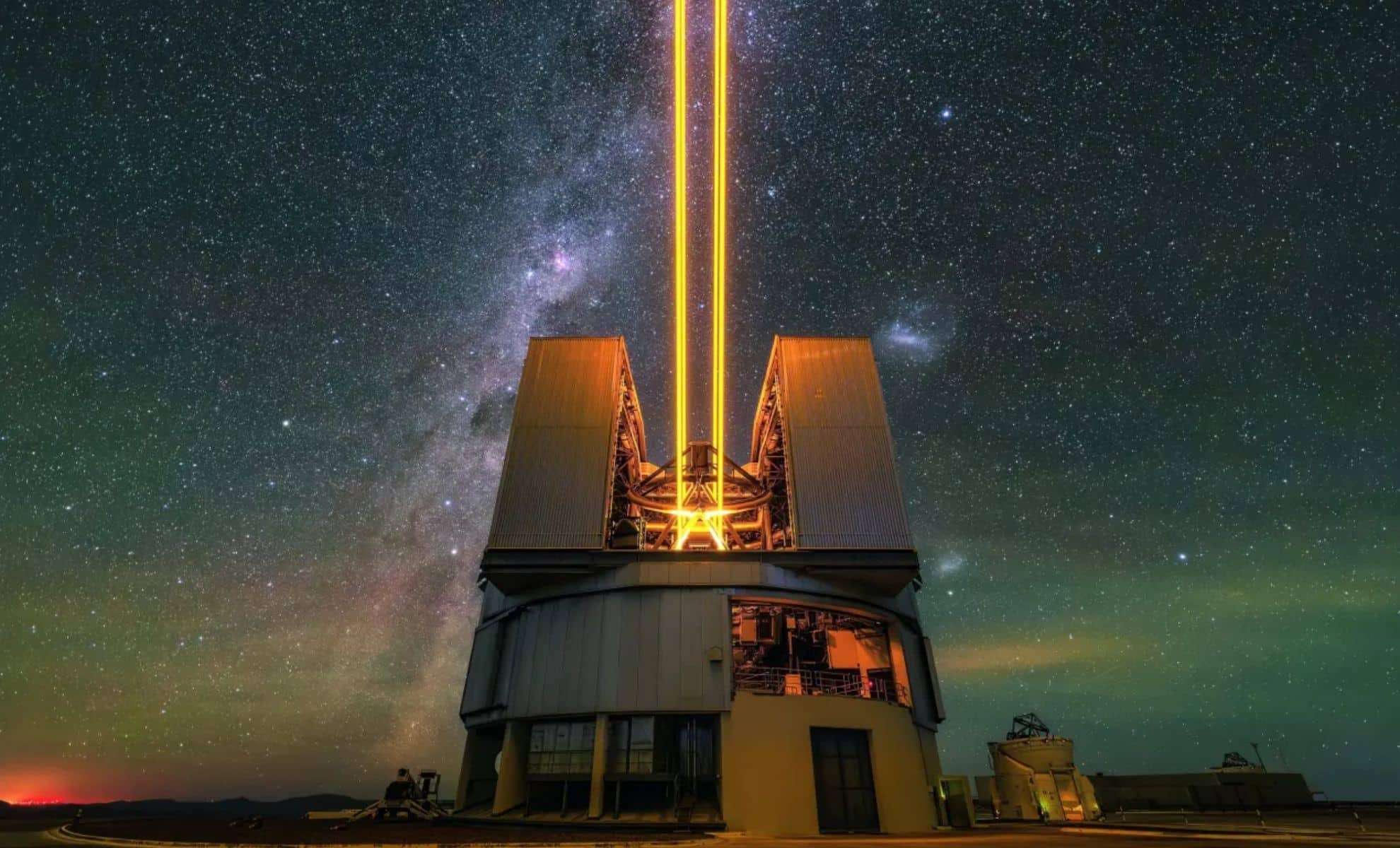 Unveiling the Rise of the World's Largest Telescope Beneath a Starry Sky 