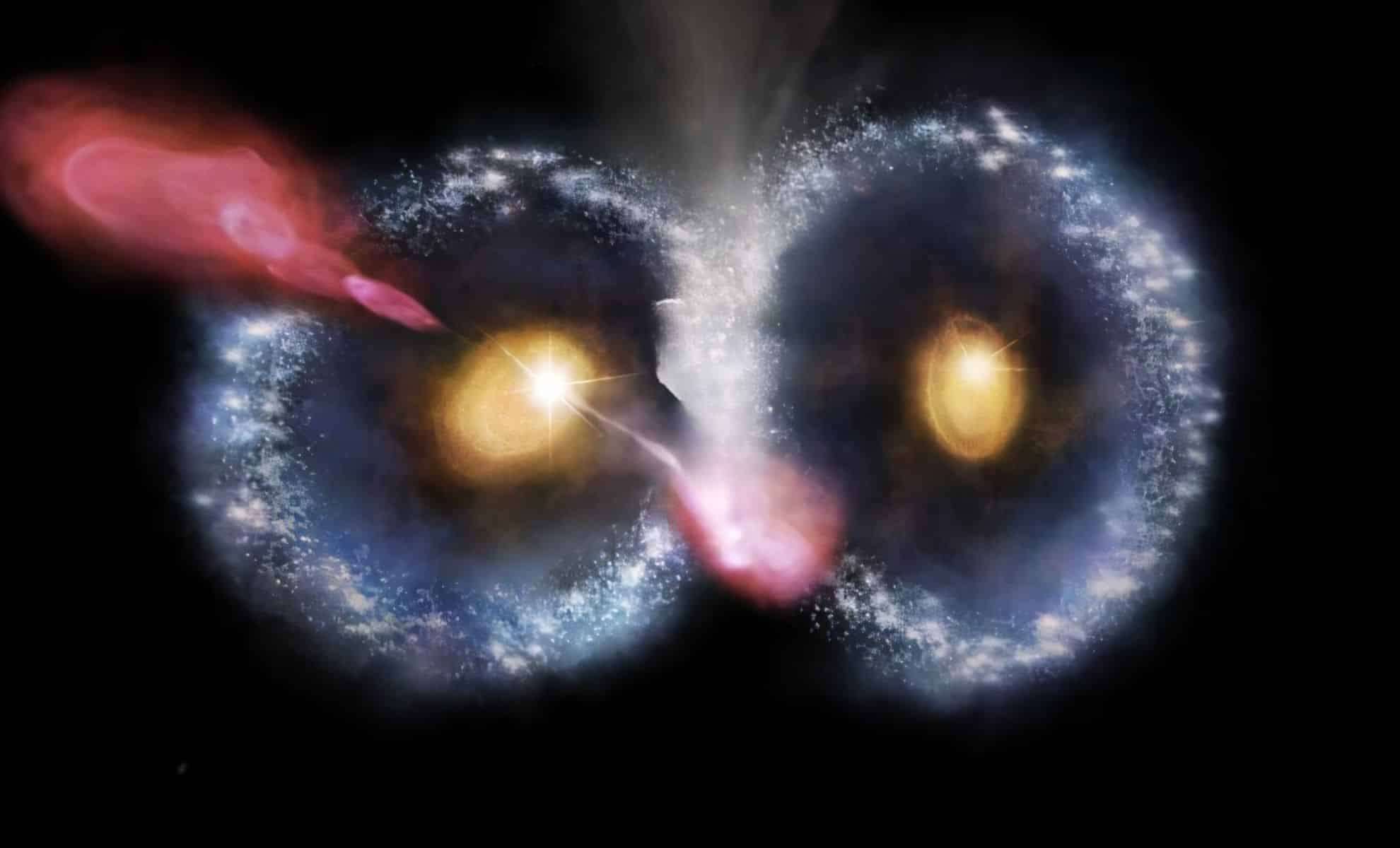 Astronomers Unveil the ‘Cosmic Owl’ – A Rare and Symmetrical Galaxy Collision Resembling an Owl’s Face 