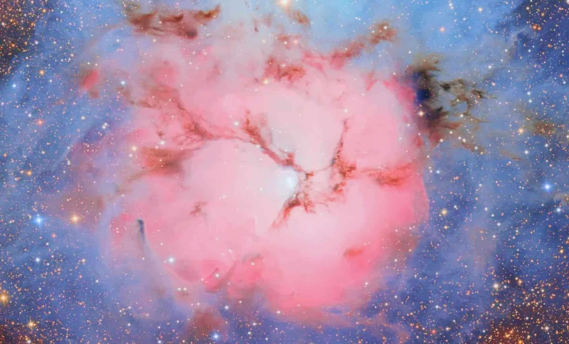 Vera C. Rubin Observatory Reveals Breathtaking New Image of the Trifid Nebula 