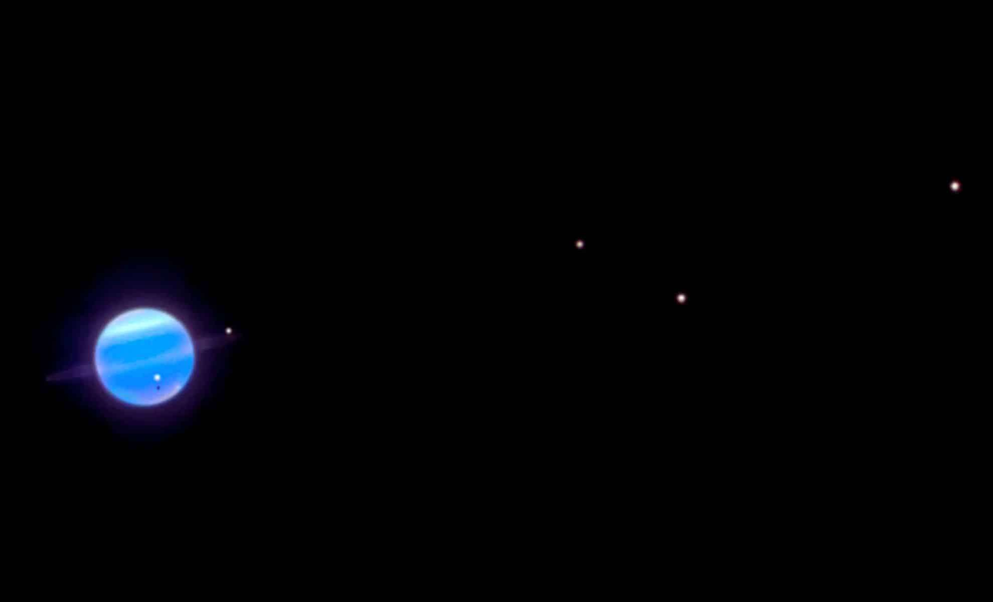 Uranus’ Moons Surprise Scientists with Unexpected Dark Hemisphere Orientation 