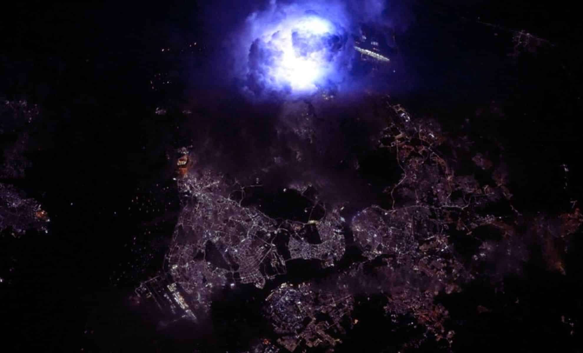 Astronauts Capture Breathtaking Lightning Strike from Space Above Singapore 