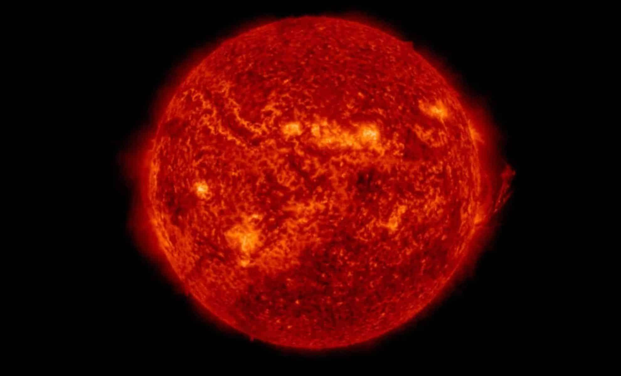 Massive Solar Eruption Creates Spectacular 'Fiery Canyon' on Sun's Surface 