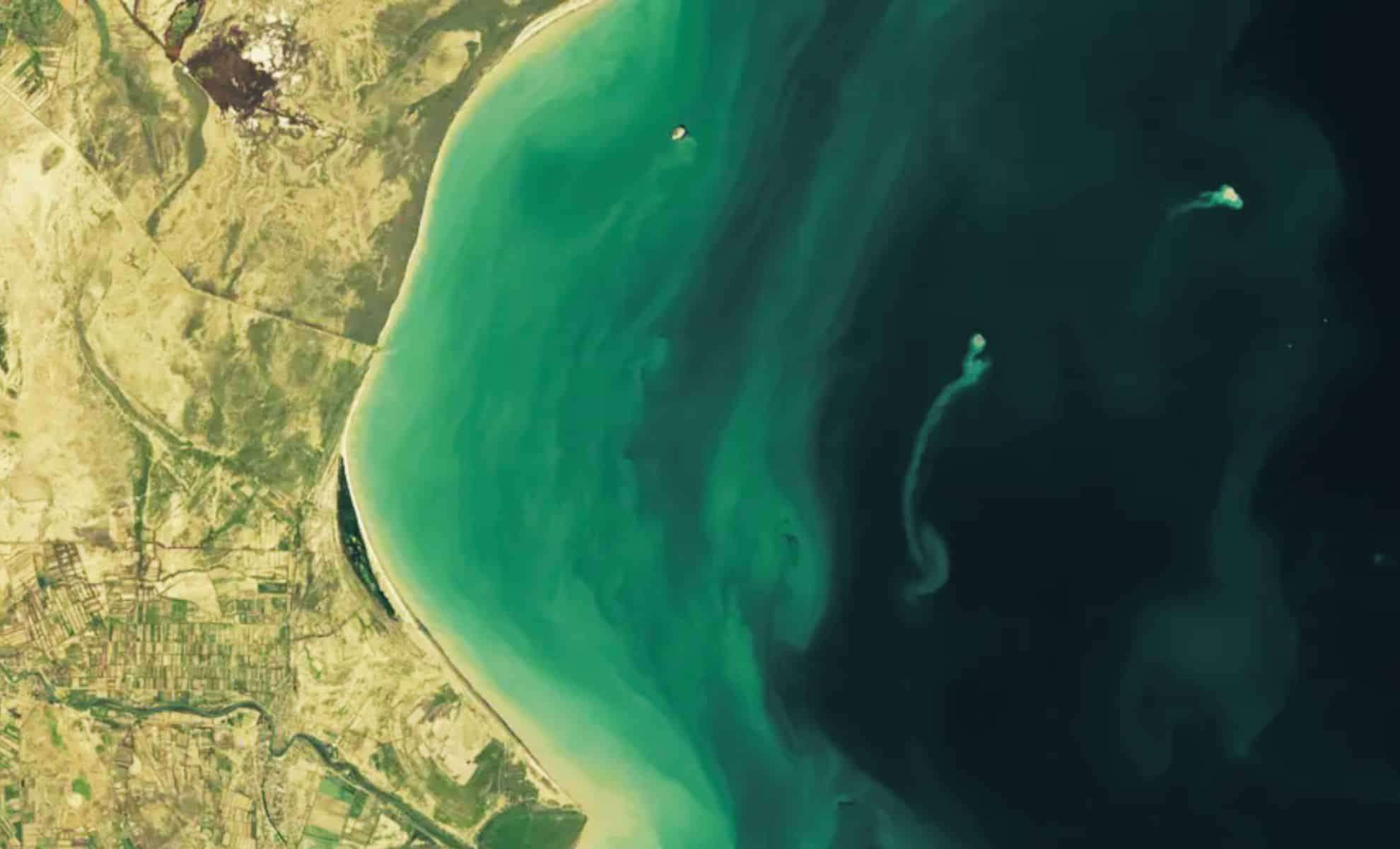 NASA Captures Vanishing Volcanic Island in the Caspian Sea 