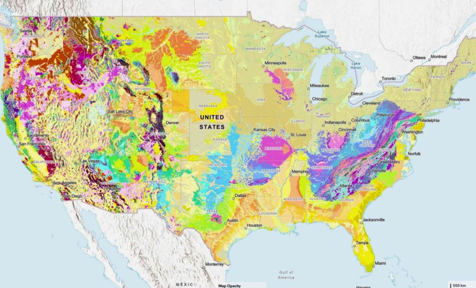 Explore America's Subsurface with the USGS’s Interactive Geological Map 