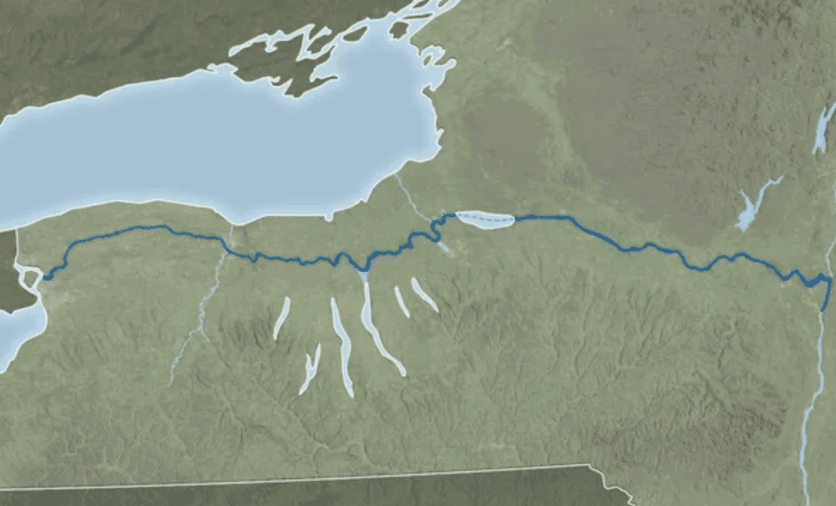 NASA Captures Stunning Satellite Imagery Celebrating 200 Years of the Erie Canal 