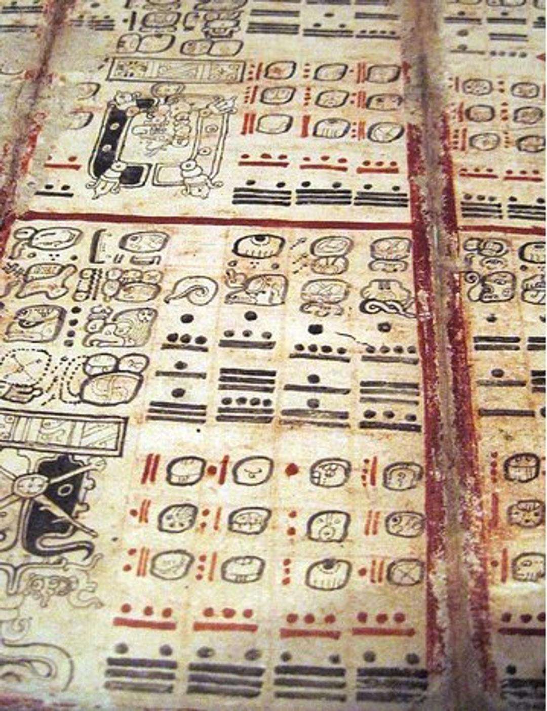 Sample-of-a-page-from-the-Dresden-codex-and-its-hieroglyphs-7b0fc46159c385784b4b8e6d5fe0e5eb.jpeg