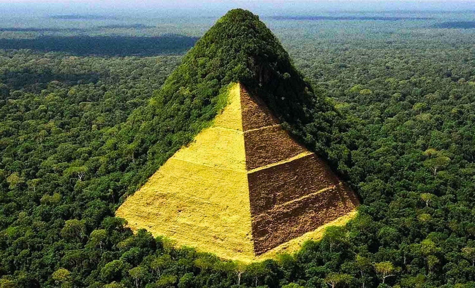 Mysterious Pyramid-Shaped Hill Emerges in the Peruvian Amazon Mystifying Scientists 
