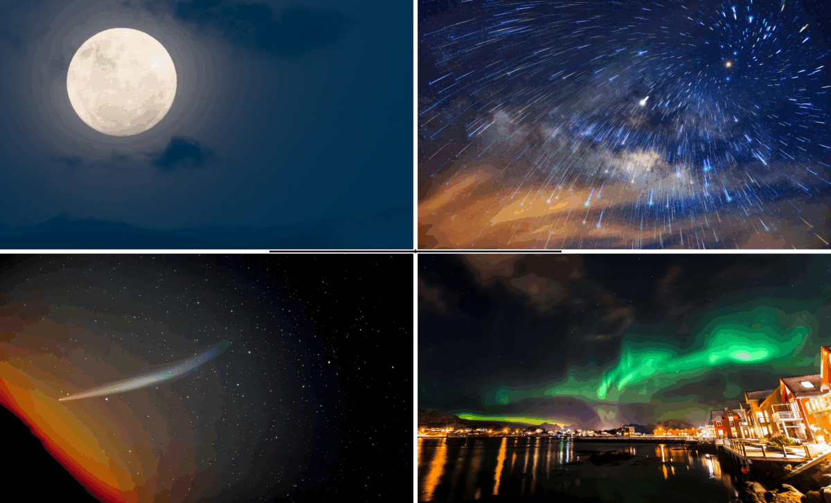 December 2025 Astronomical Highlights: Supermoon, Meteor Showers, and Interstellar Comet Sightings 