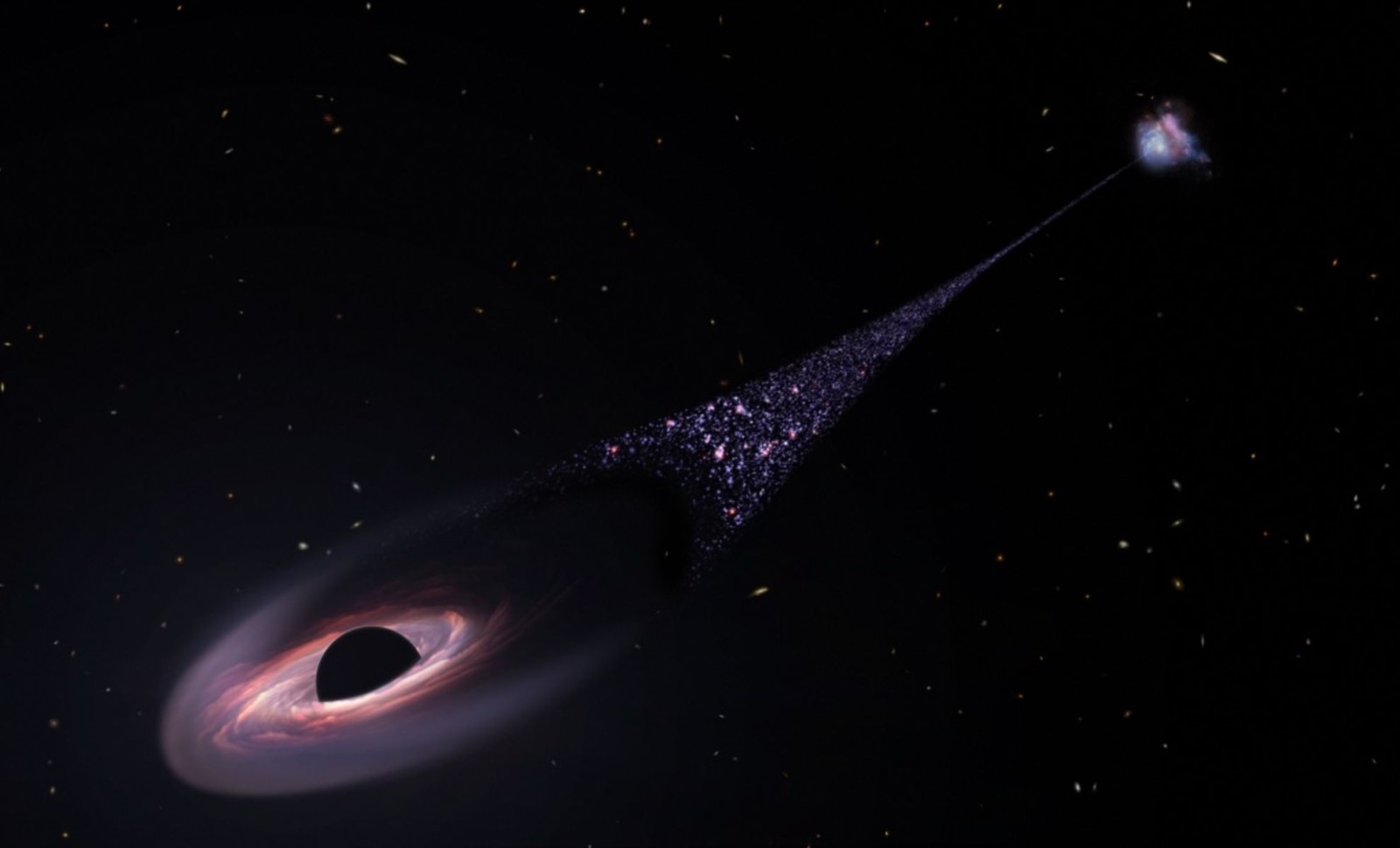 Astronomers Discover First Known Black Hole Racing Through Space at 2.2 Million MPH 