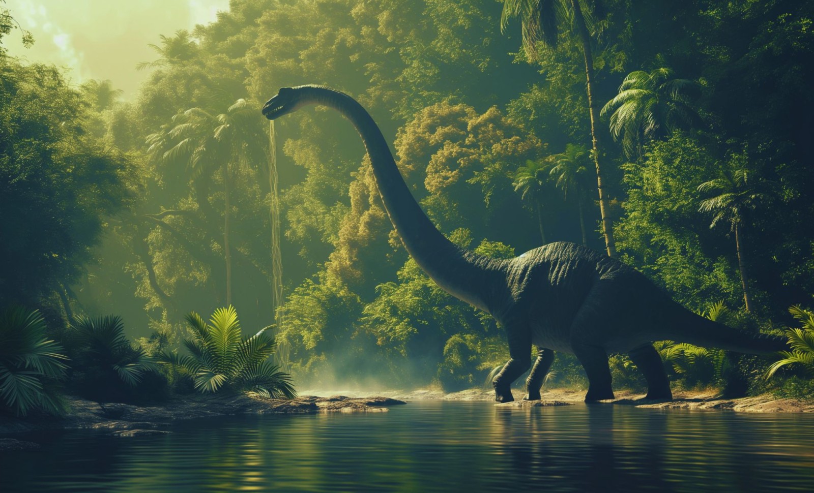 New Study Unveils the True Coloration of Diplodocus from Fossilized Skin 