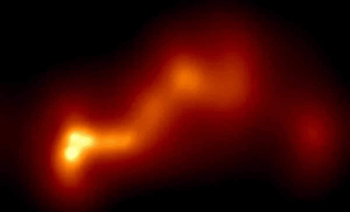 Astronomers Capture Black Hole Jet Shock Interaction 4 Billion Light-Years Away 
