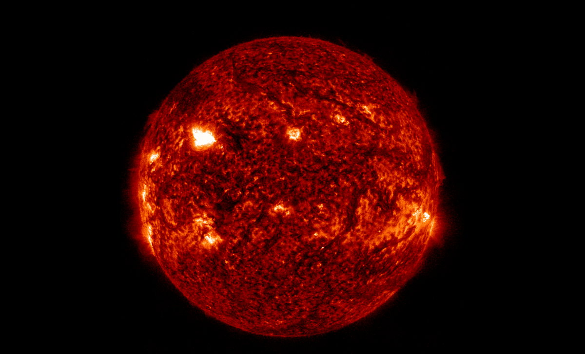 A Solar Flare Storm Unfolds as Active Region Faces Earth 