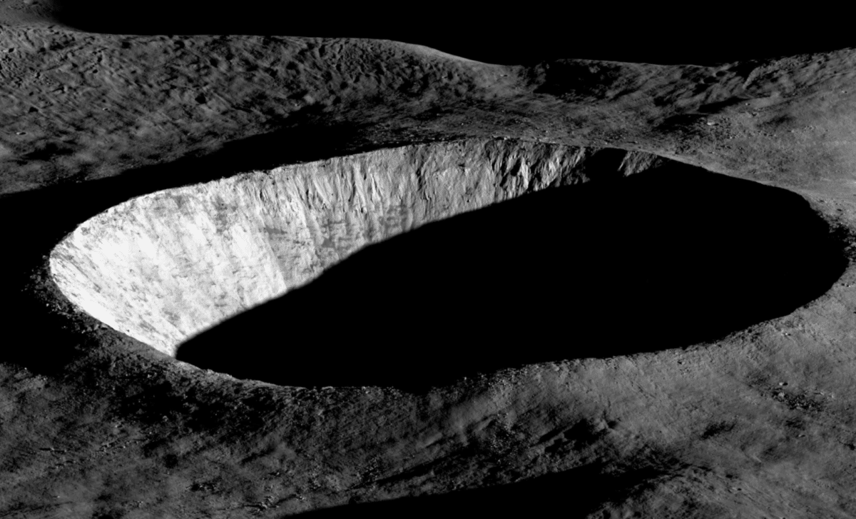 LRO Captures Stunning Dawn View of Hidden Lunar Crater 
