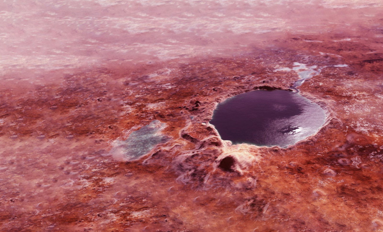New Study Reveals Vast Underground Water Network on Mars 