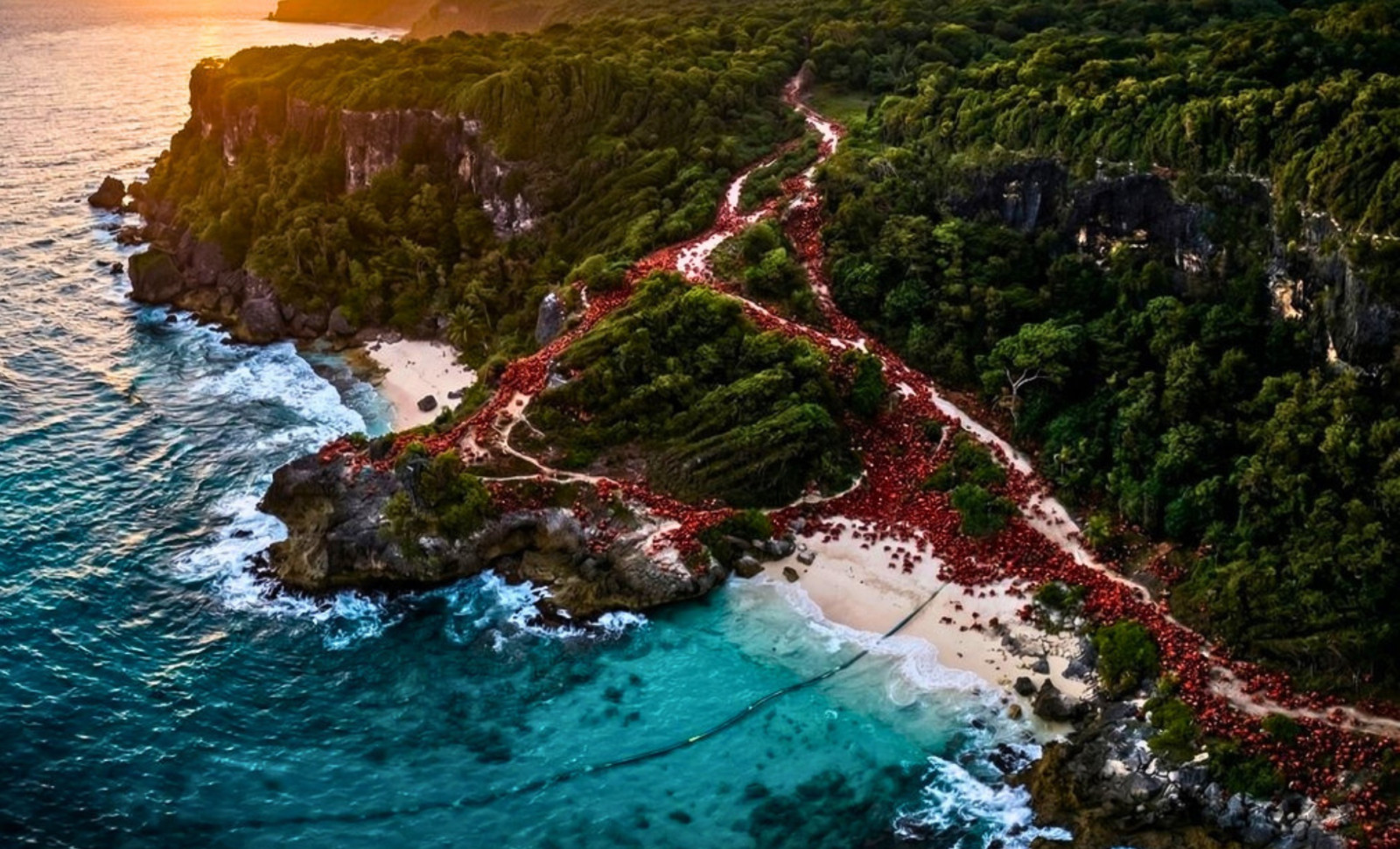 Google’s New Subsea Cable Faces Unique Challenge from Christmas Island’s Red Crab Migration 