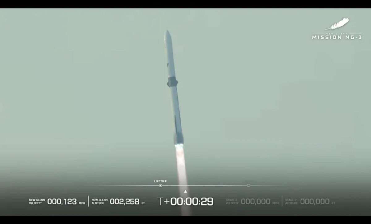 Third New Glenn Launch Encounters Upper Stage Malfunction, Raising Concerns for Blue Origin 