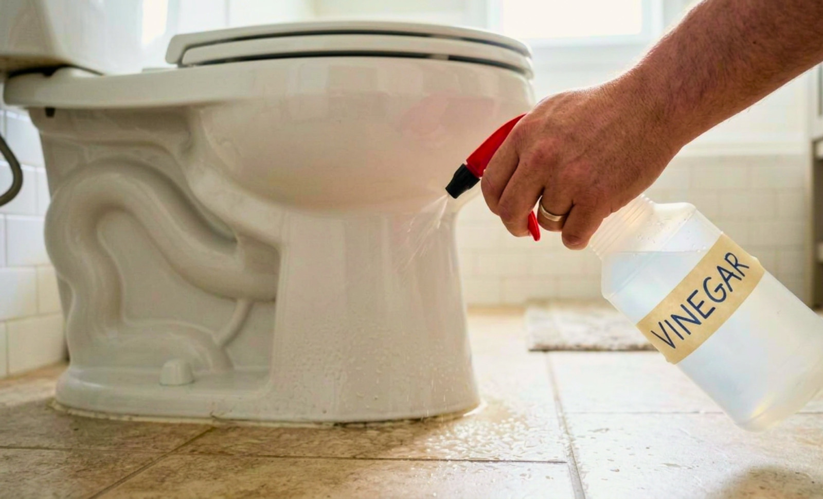 Why Experts Recommend Using Vinegar Around the Toilet Base and How It Helps 