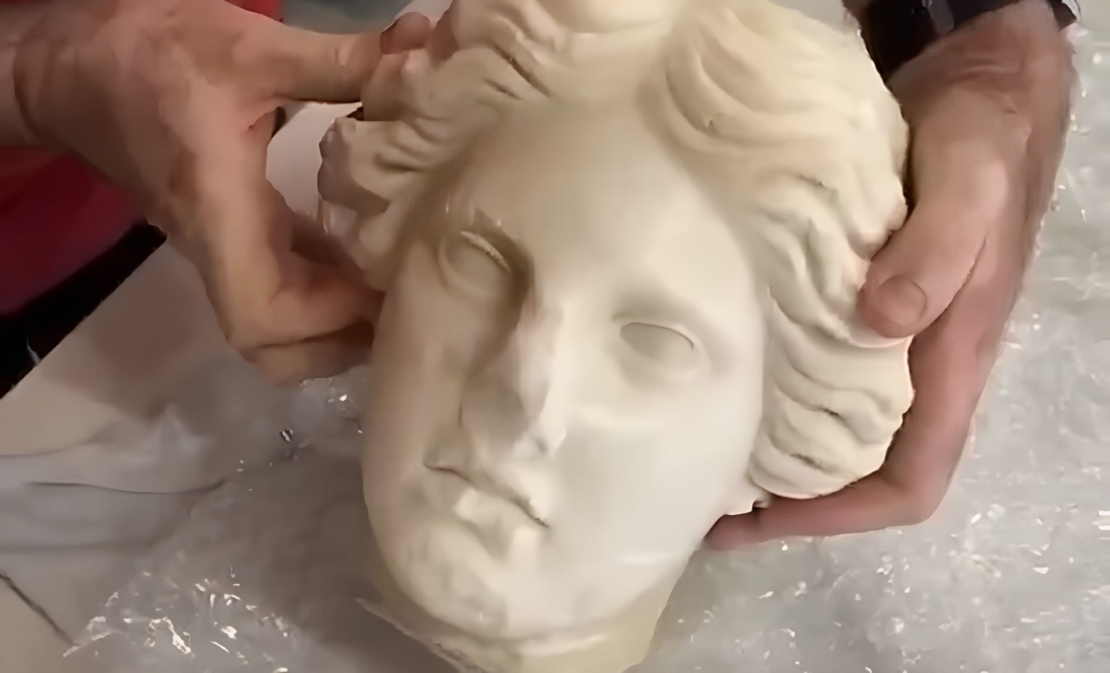 Rare 2,000-Year-Old Roman Marble Bust Unearthed During Spanish Beach Renovation 