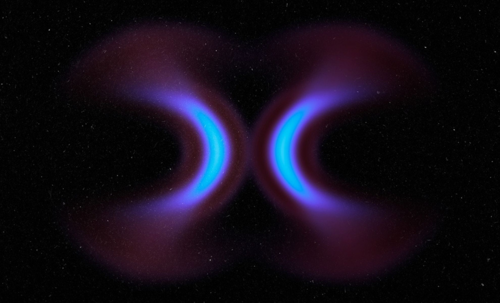 Discovery of Two Enormous Black Holes Clearing Out a Galaxy’s Heart 