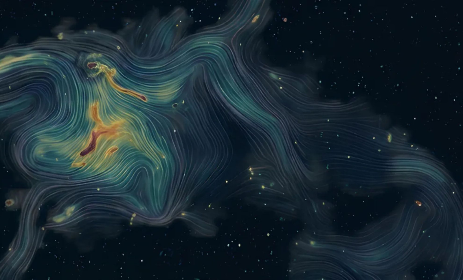 First Detailed Magnetic Field Map Unveiled Around a Massive Galaxy Cluster 