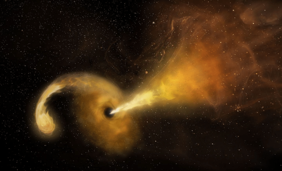 Wandering Supermassive Black Hole Detected by NASA Swift Amid Star’s Destruction 