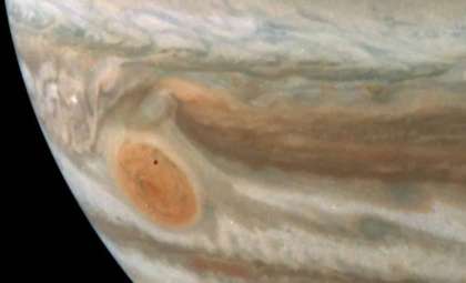 Juno's Stunning Capture of Amalthea Passing Over Jupiter’s Great Red Spot
