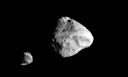 NASA's Lucy Mission Uncovers a Surprising Binary Moon Orbiting Asteroid Dinkinesh