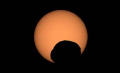 Mars Rover Perseverance Chronicles Rare Solar Eclipse Caused by Phobos Transit