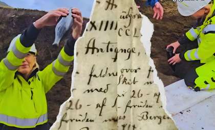 150-Year-Old Message in a Bottle Discovered at Norwegian Viking Burial Site