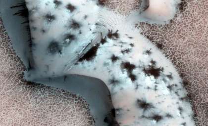 Unprecedented Martian Formations Reveal Active Surface Processes