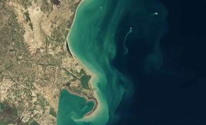 NASA Observes Vanishing 'Ghost Island' Spawned by Mud Volcano in Caspian Sea