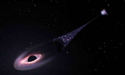 A Massive Black Hole from a Nearby Galaxy Is Moving Toward the Milky Way: Implications for Our Galaxy’s Future