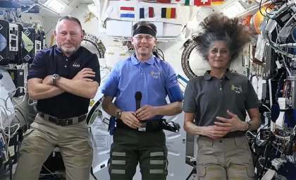 NASA Astronauts After Nine Months in Orbit Prepare for Journey Home